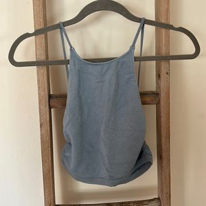 Cropped spaghetti strap tank top